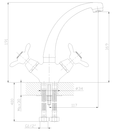 Купить Смеситель Rossinka Q02-64 Смеситель для кухни — Фото 2