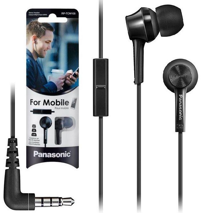 Наушники PANASONIC RP-TCM105E-K																		 — описание, фото, цены в интернет-магазине PT Stores