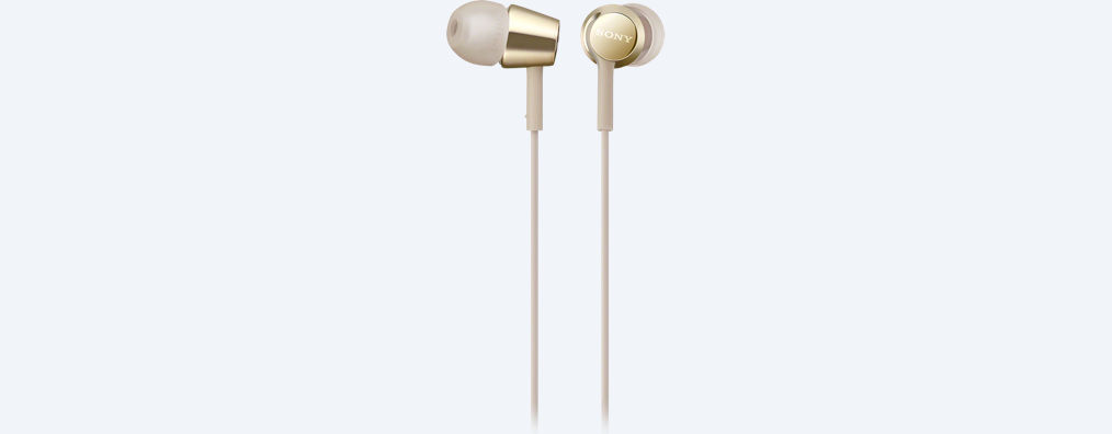 Наушники SONY MDR-EX155 gold																		 — описание, фото, цены в интернет-магазине PT Stores
