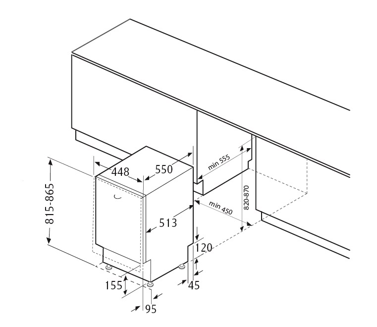 Купить Встраиваемая посудомоечная машина Fornelli BI 45 DELIA — Фото 5