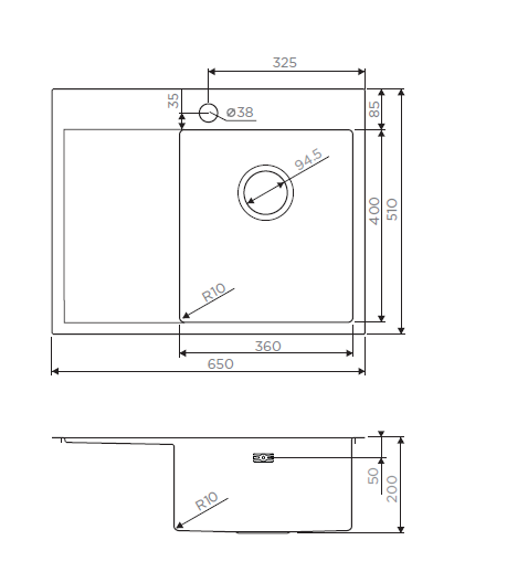 Купить Мойка OMOIKIRI Akisame 65-IN-R нерж.сталь/нержавеющая сталь — Фото 2