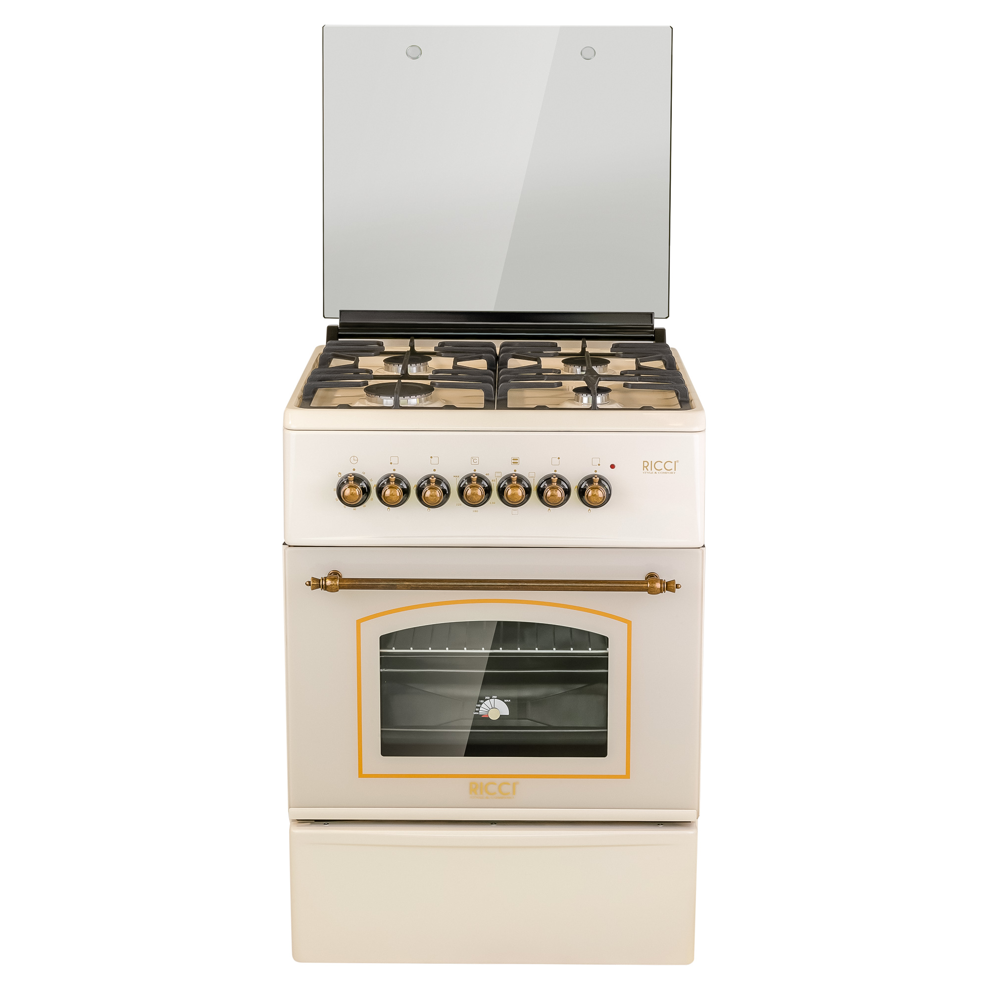 Комбинированная плита RICCI RKC 5707 BG																		 — описание, фото, цены в интернет-магазине PT Stores