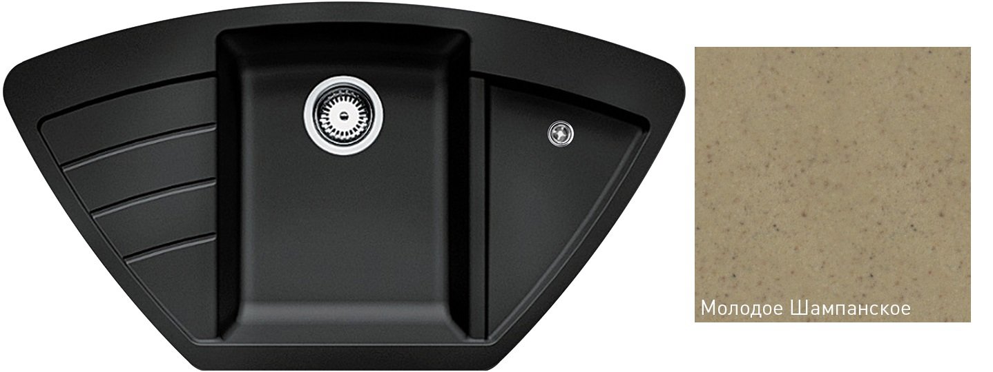 Мойка Zigmund & Shtain Eckig 900 Молод.шамп																		 — описание, фото, цены в интернет-магазине PT Stores