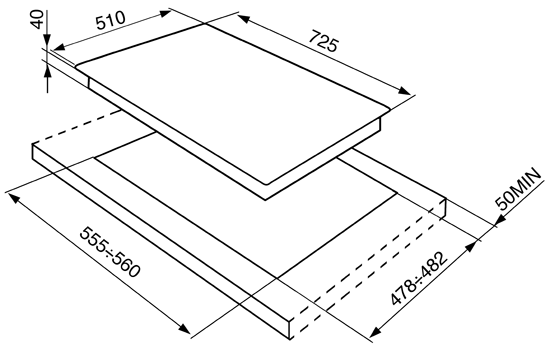 Купить Газовая варочная панель SMEG P272XGH — Фото 2