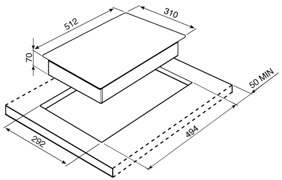 Купить Газовая варочная панель SMEG PGF31G-1 — Фото 2