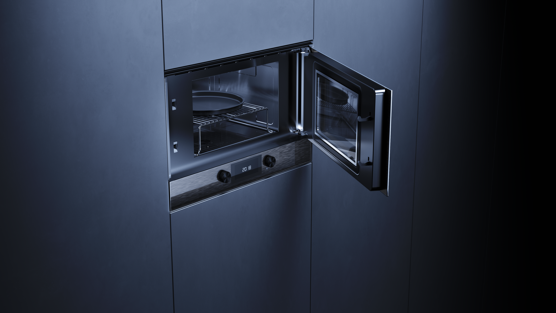 Купить Встраиваемая СВЧ печь KUPPERSBUSCH MR 6330.0 S5 Black Velvet — Фото 6