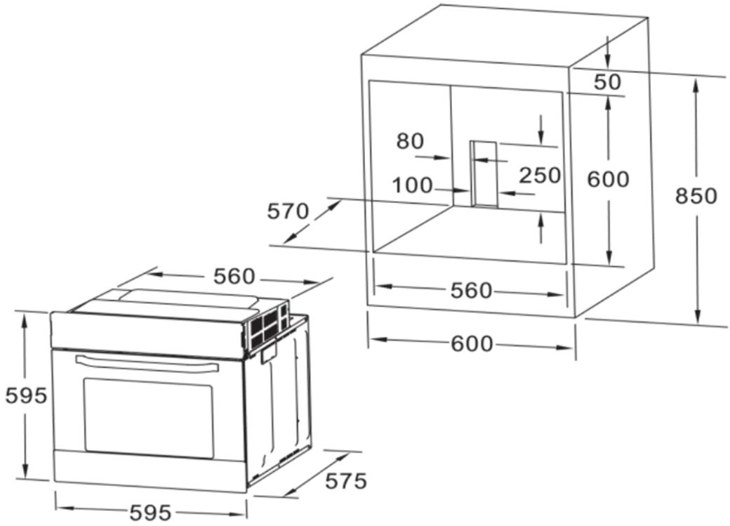 Купить Электрический духовой шкаф Midea 65DAE40006 — Фото 2