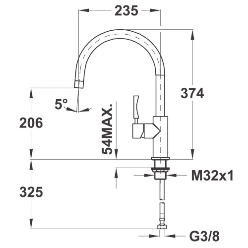 Купить Смеситель TEKA INX 915 Stainless Steel — Фото 2