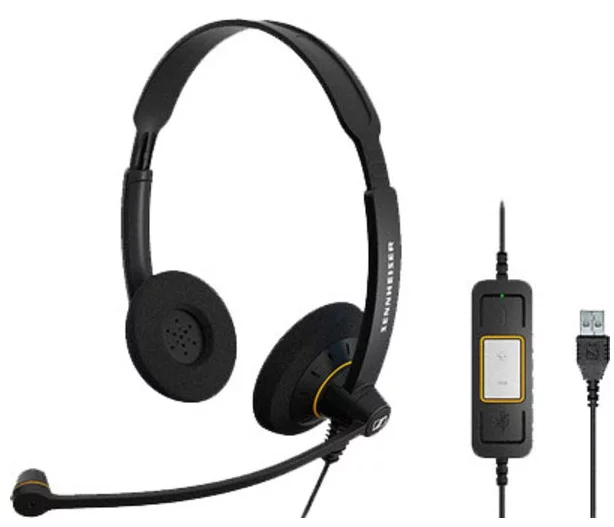 Наушники SENNHEISER SC 60 USB ML																		 — описание, фото, цены в интернет-магазине PT Stores