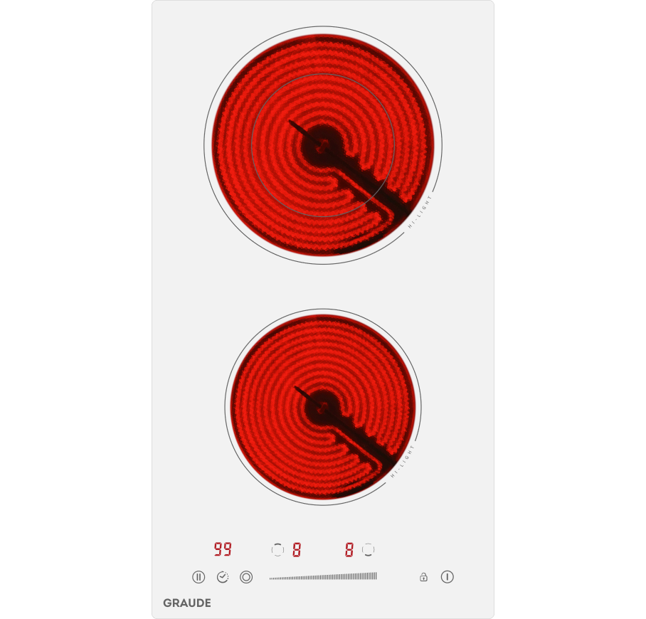 Электрическая варочная панель GRAUDE EK 30.0 W																		 — описание, фото, цены в интернет-магазине PT Stores