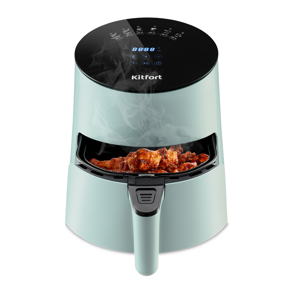 Аэрогриль Kitfort KT-2216 светло-голубой																		 — описание, фото, цены в интернет-магазине PT Stores