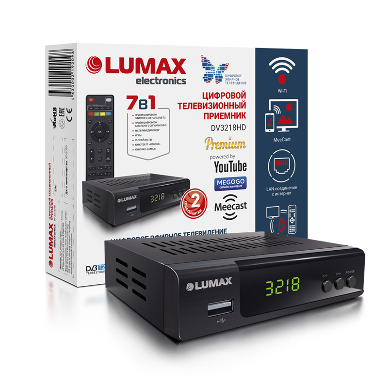 ТВ Тюнер LUMAX DV3218HD																		 — описание, фото, цены в интернет-магазине PT Stores