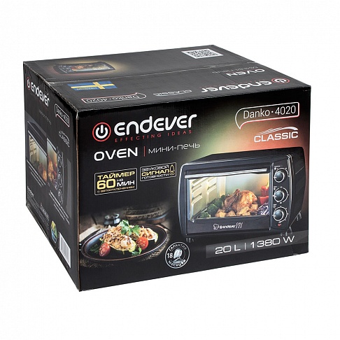 Купить Мини-печь ENDEVER Danko 4020, черный — Фото 3