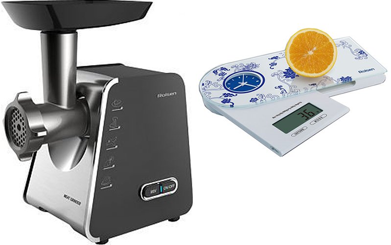 Мясорубка ROLSEN MG-1515PR (black)+KS-2909 (весы)																		 — описание, фото, цены в интернет-магазине PT Stores