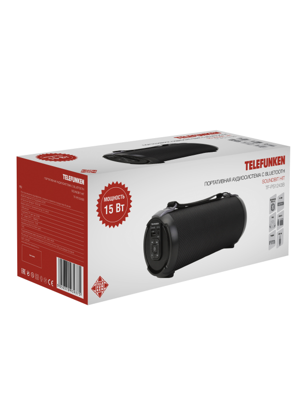 Купить Портативная акустика TELEFUNKEN TF-PS1243B(ЧЕРНЫЙ) — Фото 5