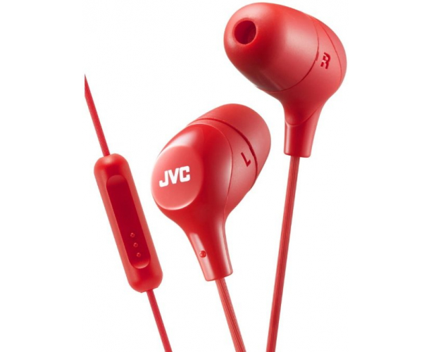 Наушники JVC HA-FX38M-R-E  красный																		 — описание, фото, цены в интернет-магазине PT Stores