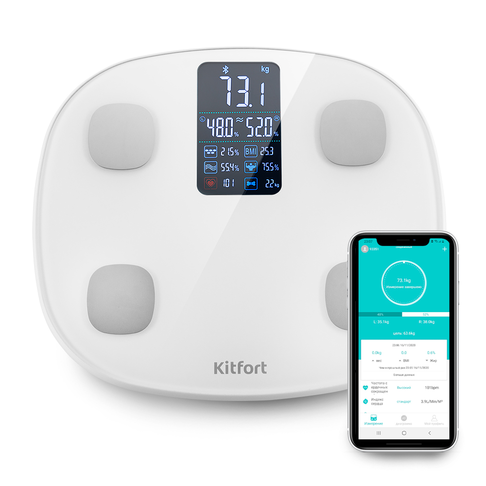 Напольные весы Kitfort KT-808																		 — описание, фото, цены в интернет-магазине PT Stores