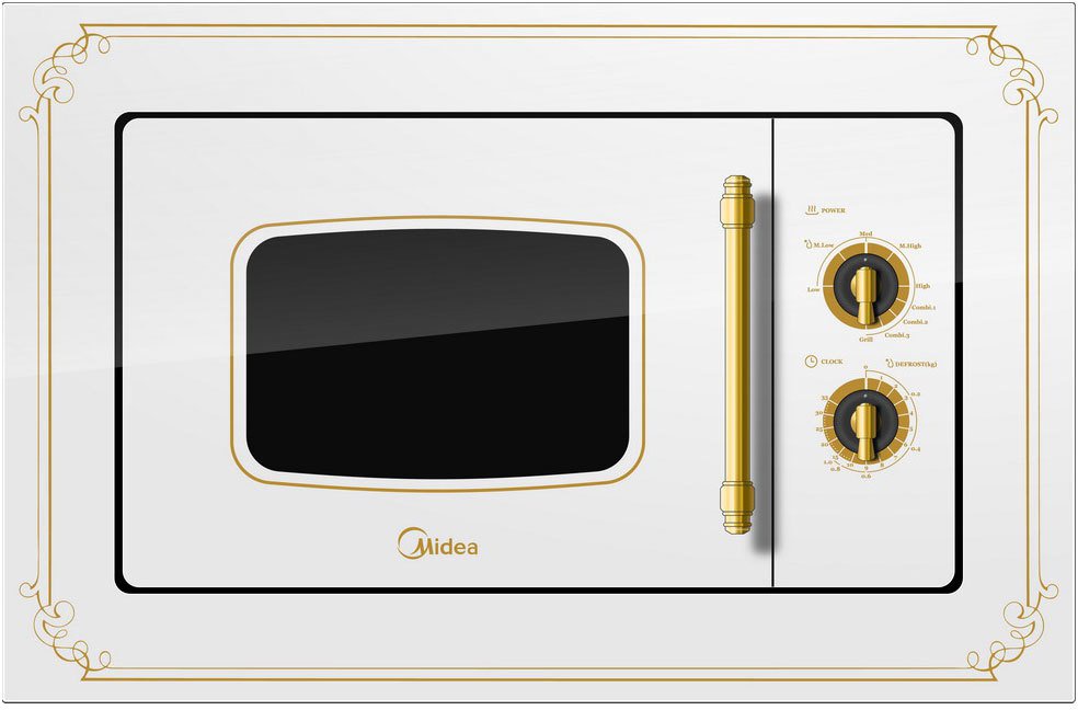 Встраиваемая СВЧ печь Midea MG820BW8-W1																		 — описание, фото, цены в интернет-магазине PT Stores