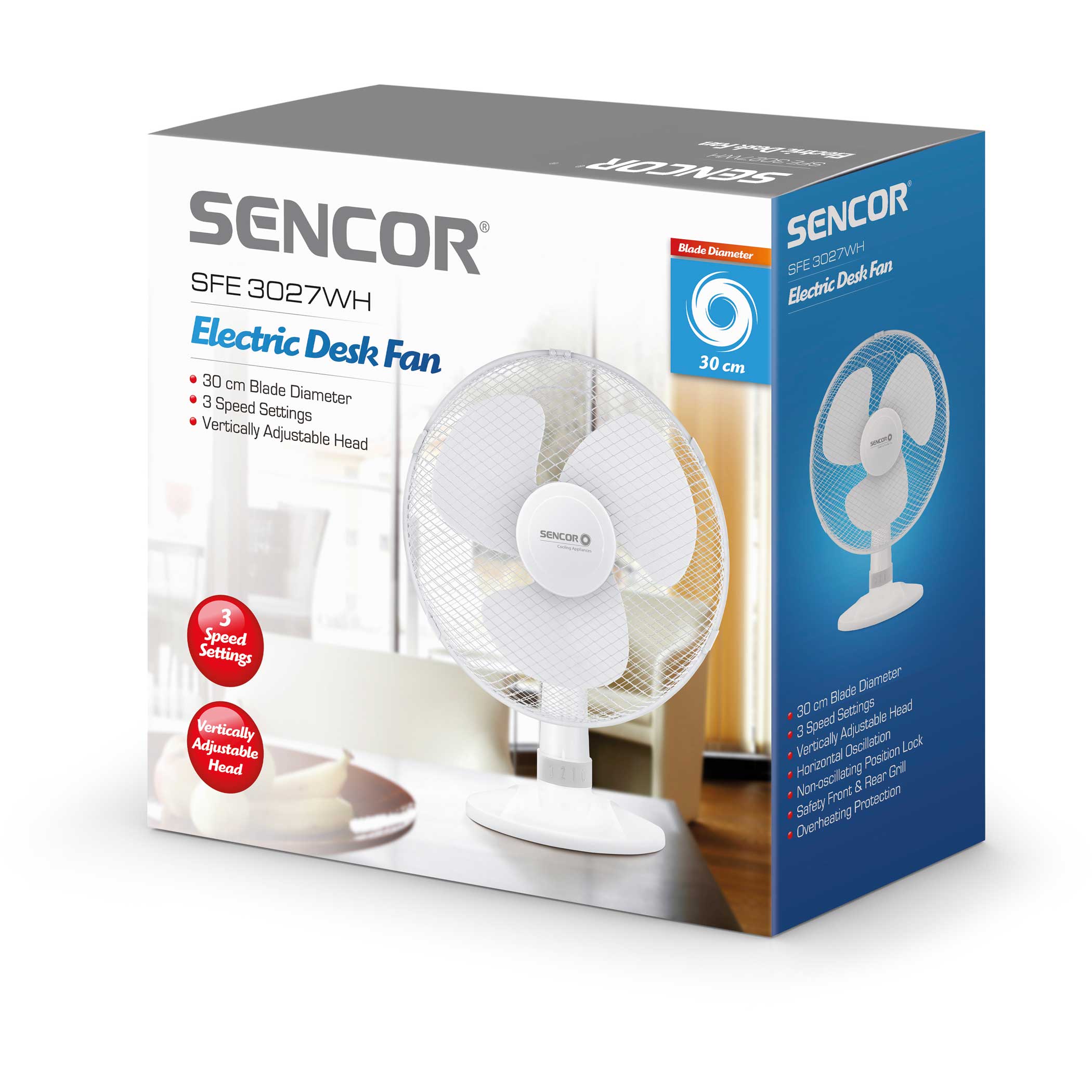 Купить Вентилятор Sencor SFE 3027WH — Фото 7