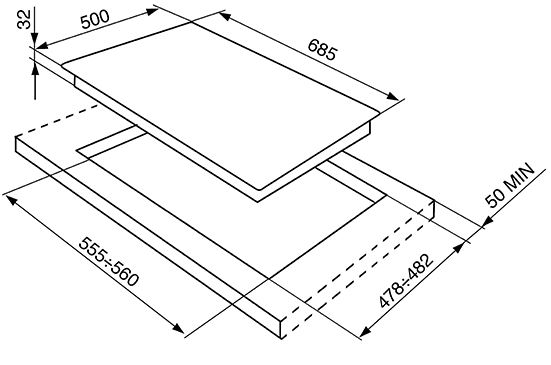Купить Газовая варочная панель SMEG SRV876POGH — Фото 2