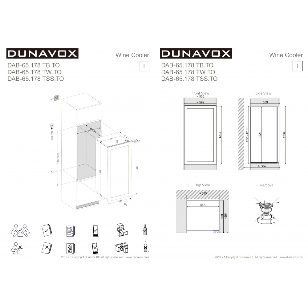 Купить Встраиваемый винный шкаф DUNAVOX DAB-65.178TSS.TO — Фото 3