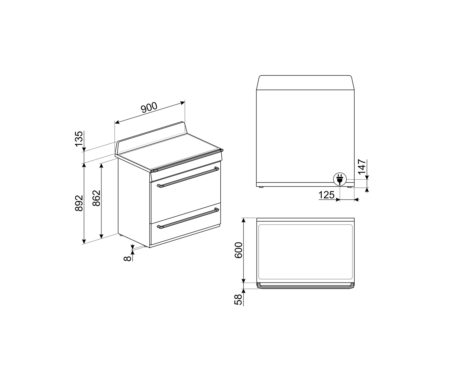 Купить Электрическая плита Smeg TR90IX9-1 — Фото 2