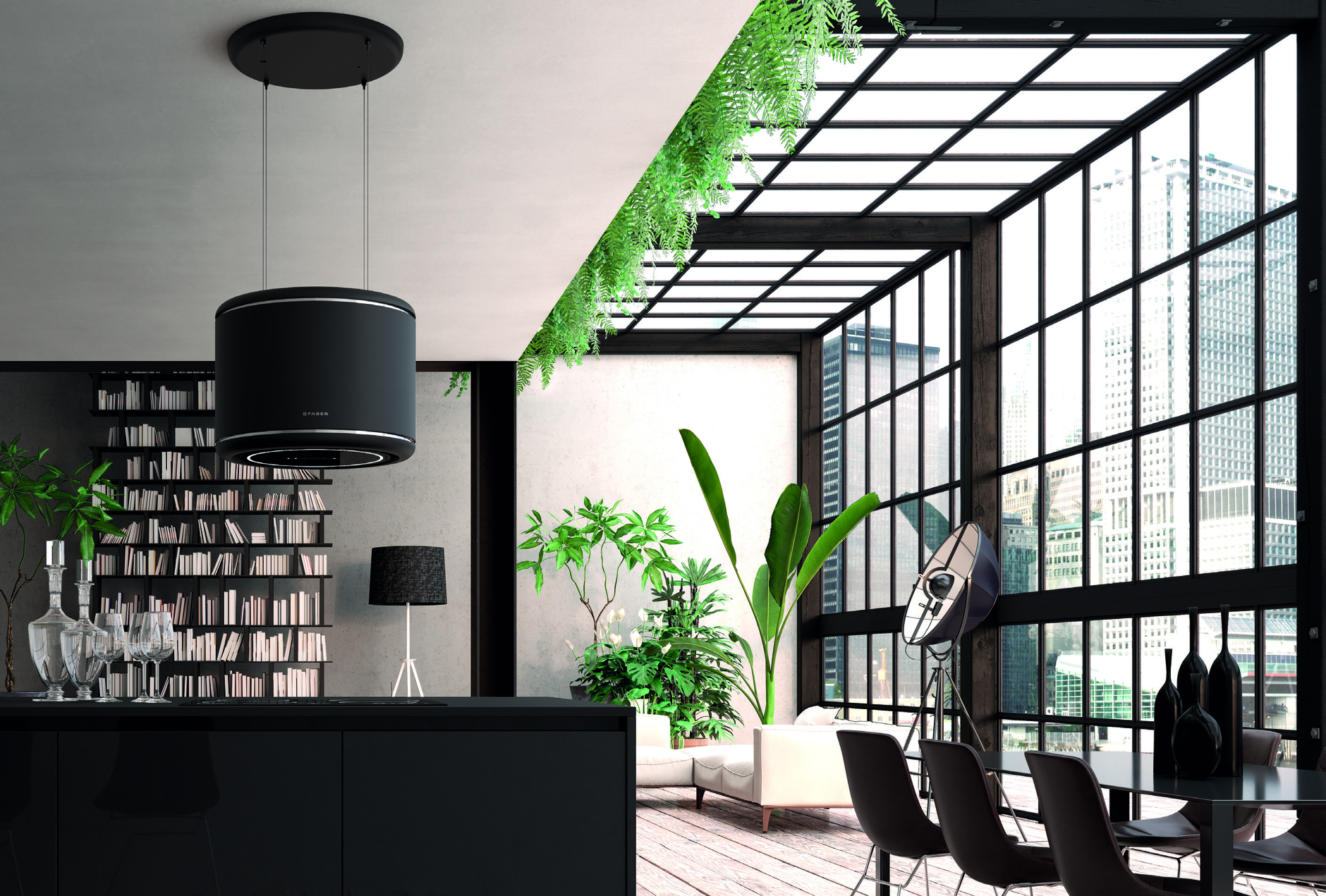 Купить Островная вытяжка FABER ODETTE PLUS GREY MATT — Фото 6