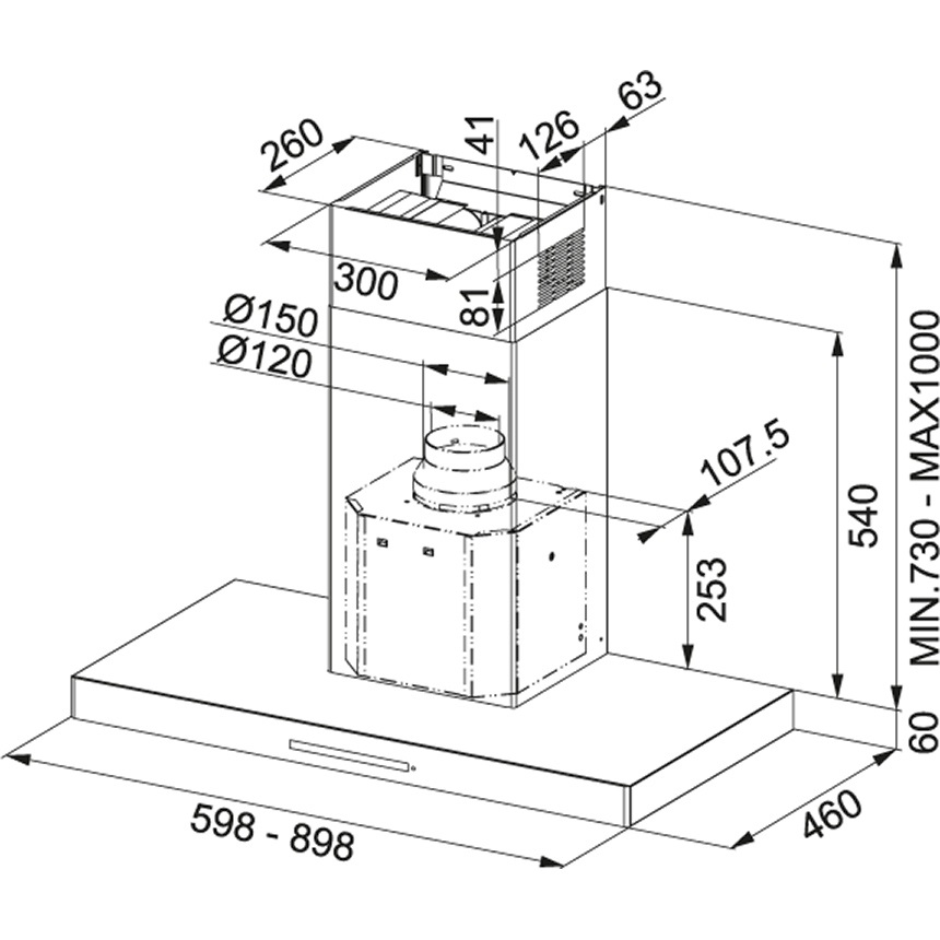 Купить Купольная вытяжка FRANKE FCR 925 TC WH XS (110.0379.172) — Фото 2