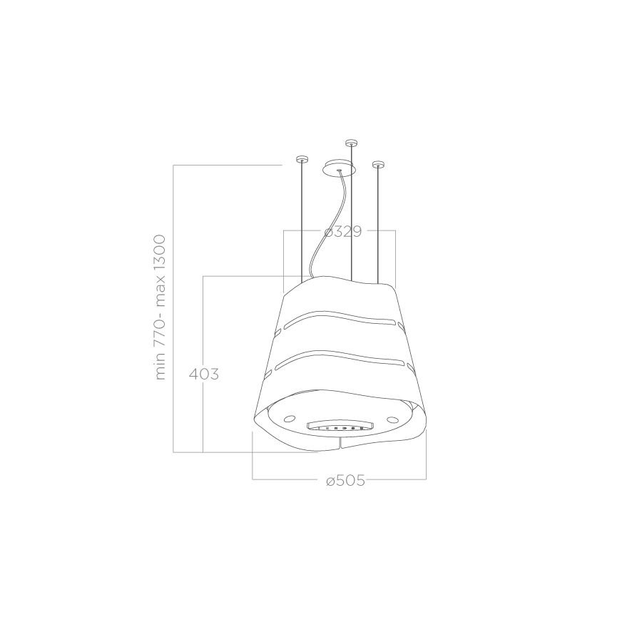 Купить Островная вытяжка ELICA WAVE UX BL MAT/F/51 — Фото 6