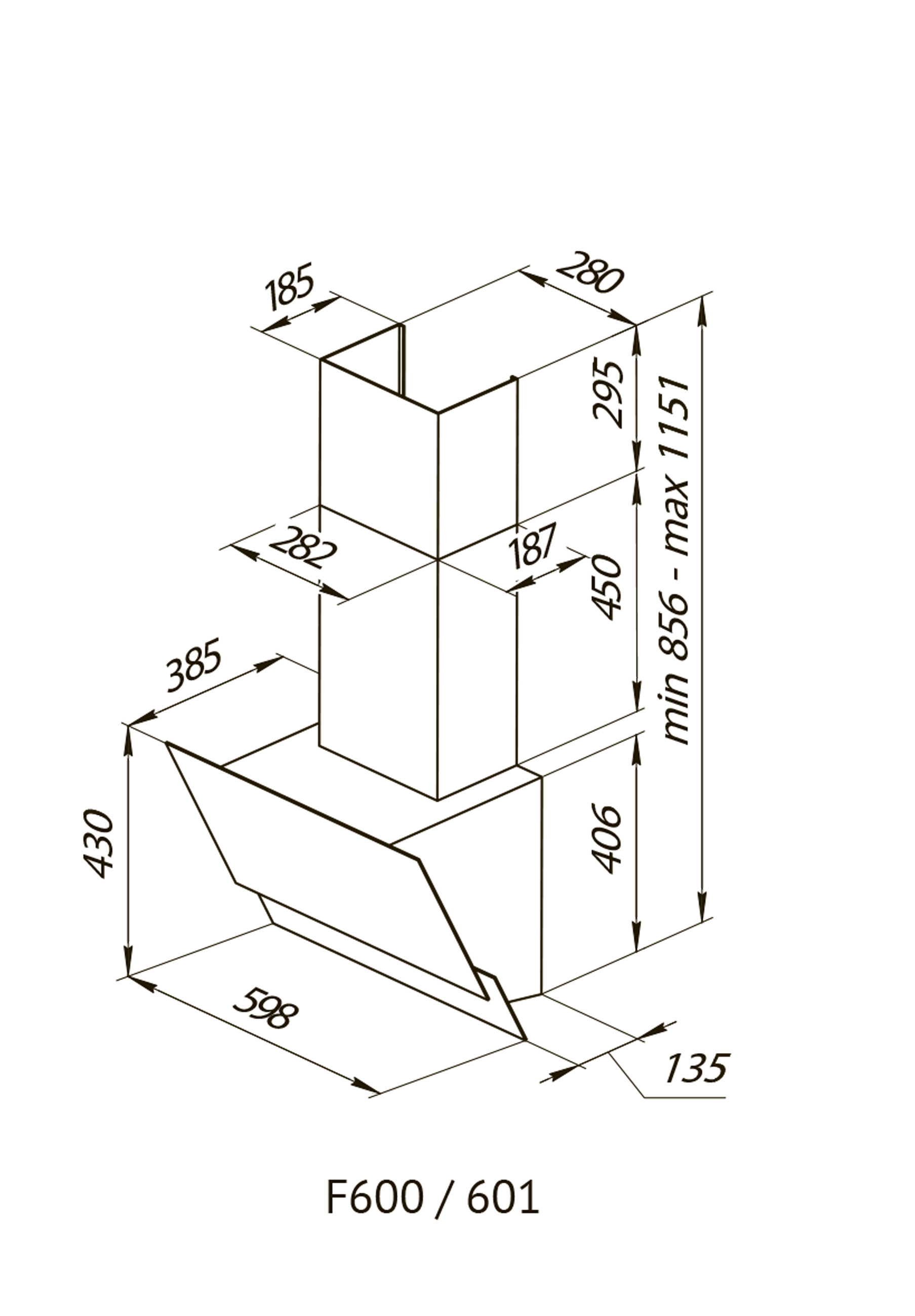 Купить Наклонная вытяжка KUPPERSBERG F 600 BX — Фото 6