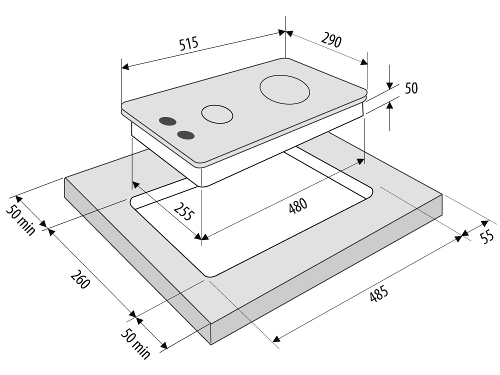Купить Газовая варочная панель KRONA GALILEO 30 BL — Фото 4