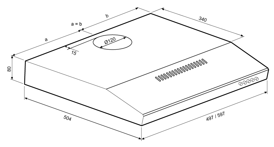Купить Плоская вытяжка KRONA Jessica slim 600 black PB — Фото 2