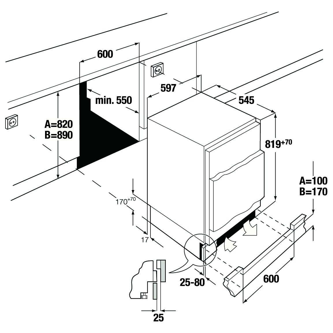 Купить Встраиваемый холодильник KUPPERSBUSCH FKU 1500.1i — Фото 2