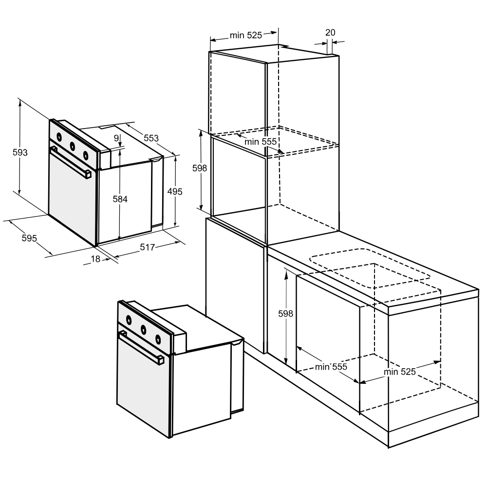 Купить Электрический духовой шкаф ДАРИНА 1V5 BDE 111 708 B — Фото 4