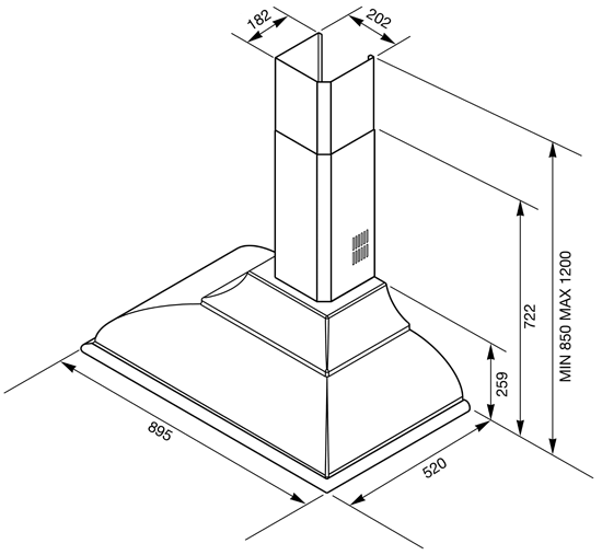 Купить Купольная вытяжка SMEG KC19OT — Фото 2