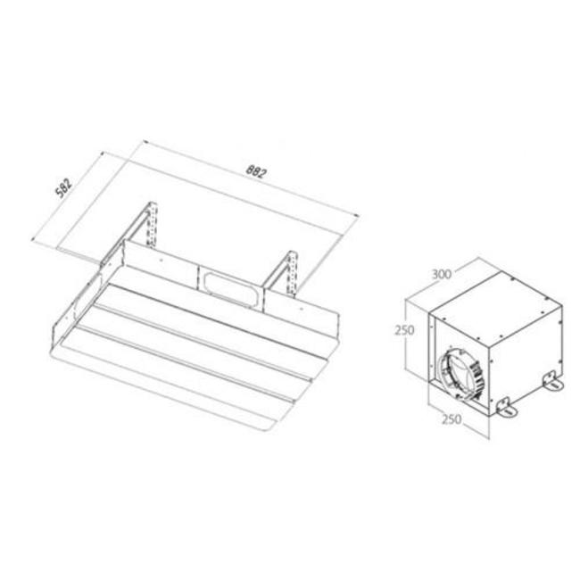 Купить Островная вытяжка AKPO WK-9 Sky 90 см. белый — Фото 2