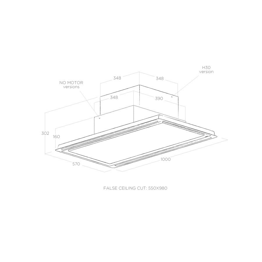 Купить Островная вытяжка ELICA HILIGHT GLASS H30 WH/A/100 — Фото 3
