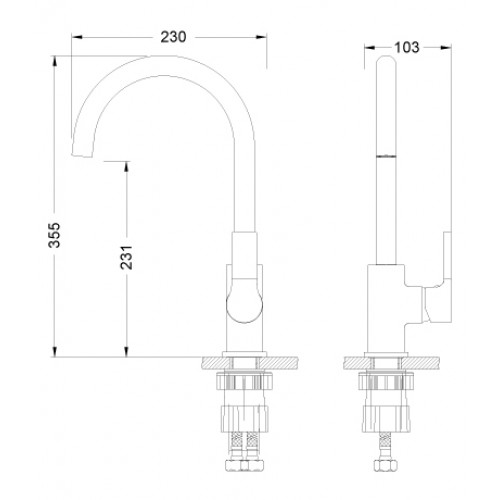Купить Смеситель LEMARK LM0605C Смеситель Aura для кухни — Фото 2