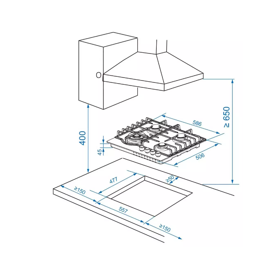 Купить Газовая варочная панель Haier HHX-M64ROVX — Фото 6