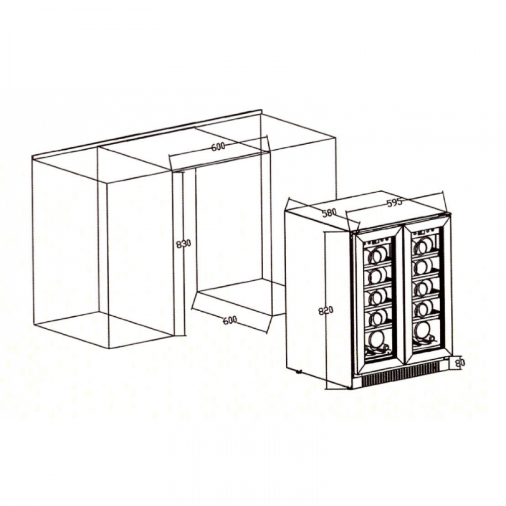 Купить Встраиваемый винный шкаф Cold Vine C30-KST2 — Фото 6