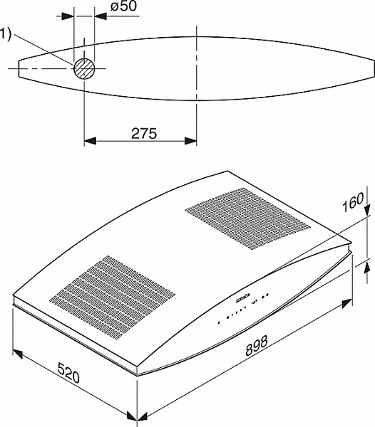 Купить Купольная вытяжка MIELE DA 7090 W — Фото 5