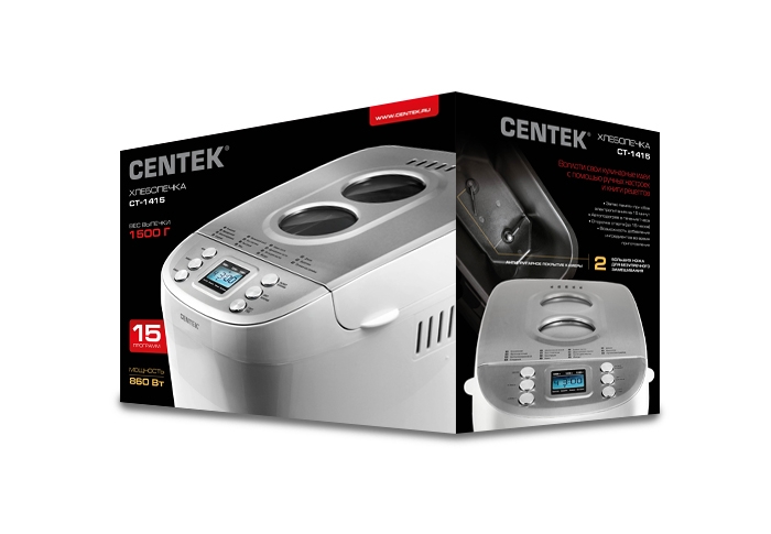 Купить Хлебопечь CENTEK CT-1415 бел — Фото 5