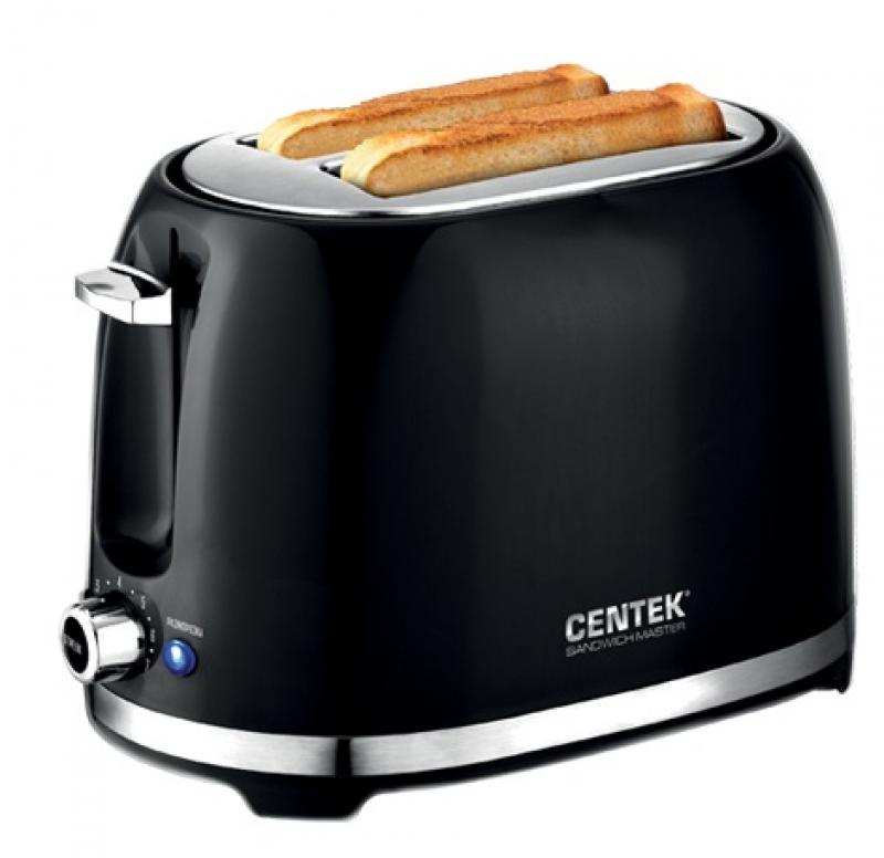 Тостер CENTEK СТ-1432  черный																		 — описание, фото, цены в интернет-магазине PT Stores