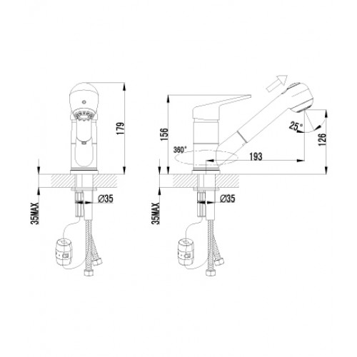 Купить Смеситель LEMARK LM4150C Смеситель Luna для кухни — Фото 2