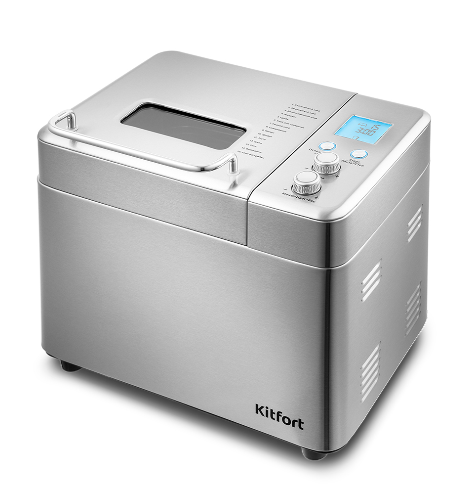 Хлебопечь Kitfort КТ-304 нерж																		 — описание, фото, цены в интернет-магазине PT Stores