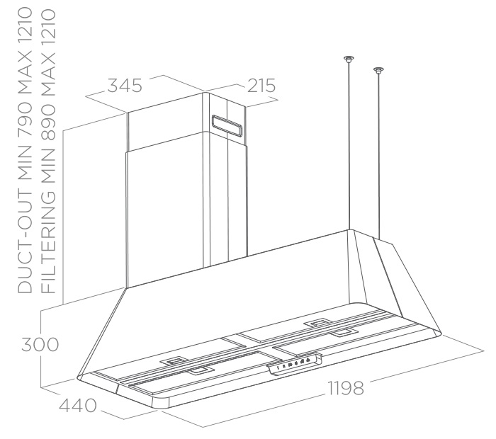 Купить Островная вытяжка ELICA IKONA MAXXI PURE IX/F/120 — Фото 4