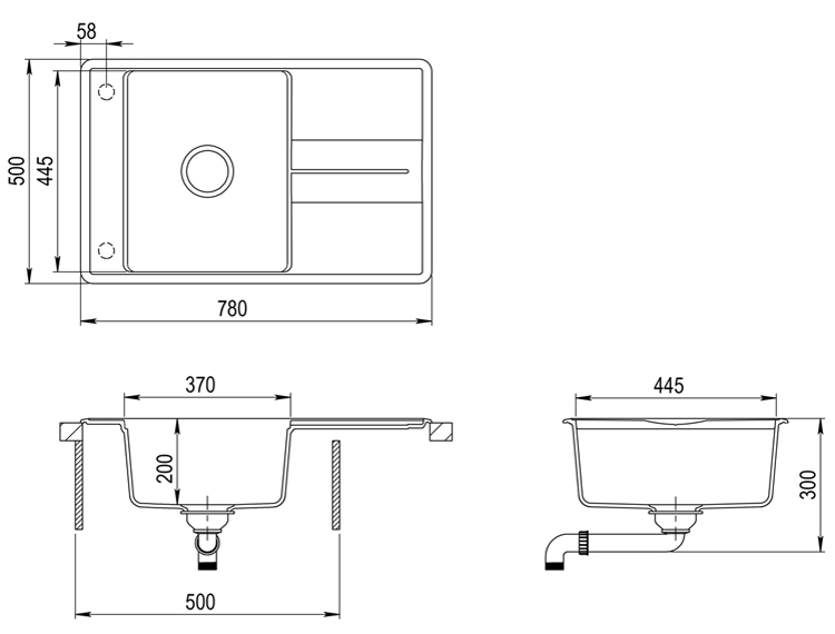 Купить Мойка TEKA ESTELA 50 B-TQ ALUGRAUMETALLIC графит — Фото 2