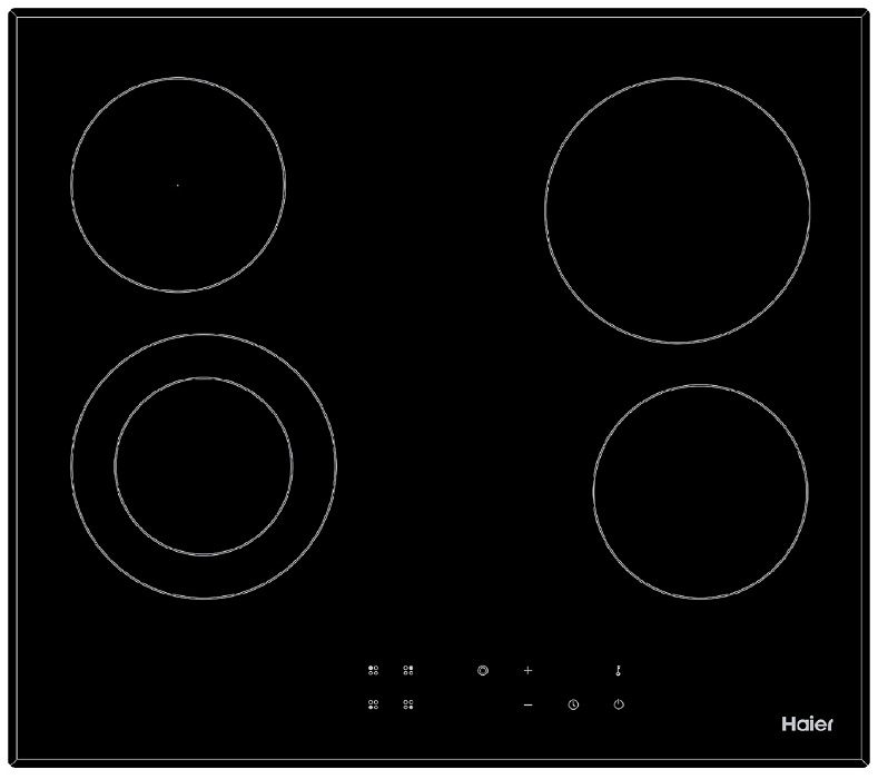 Электрическая варочная панель Haier HHX-C64DVB																		 — описание, фото, цены в интернет-магазине PT Stores