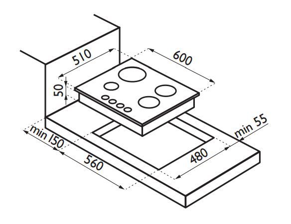 Купить Варочная панель Ardesia F 631 GTX — Фото 3