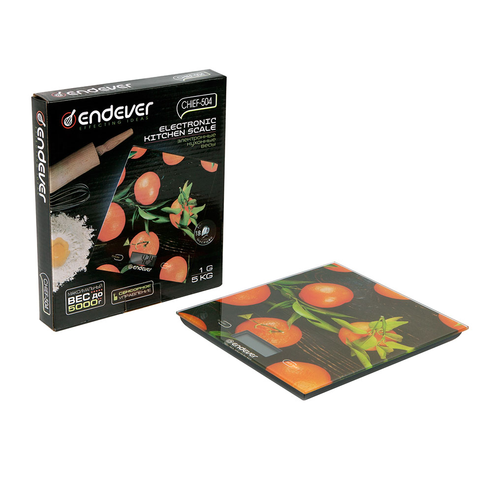 Купить Кухонные весы ENDEVER Chief-504 апельсин — Фото 4